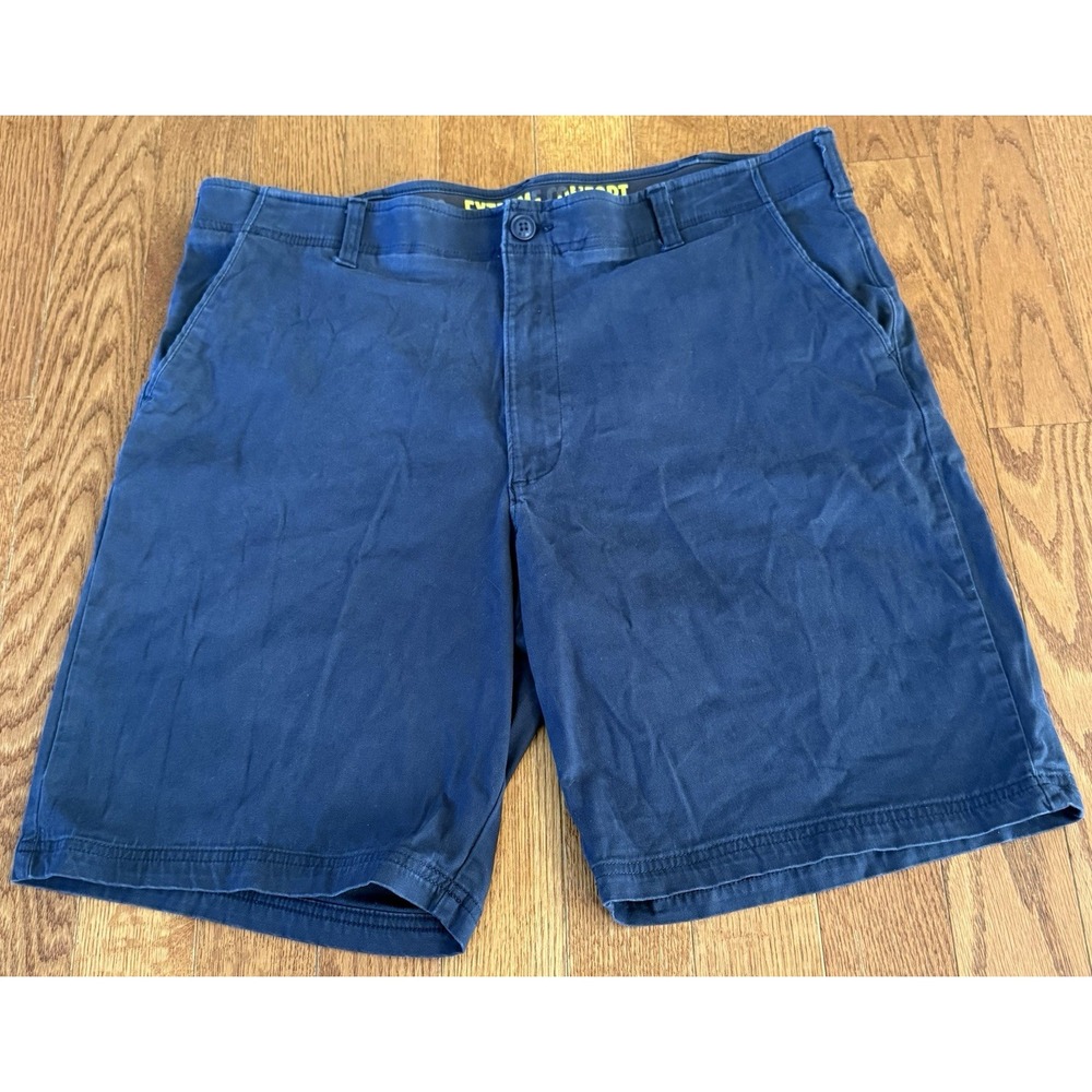 Lee Shorts Mens 40 Gray Extreme Motion Cotton Stretch Flat Front Chino Travel